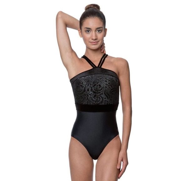 CLEARANCE - Christine Velvet Halter - Picture 1 of 3